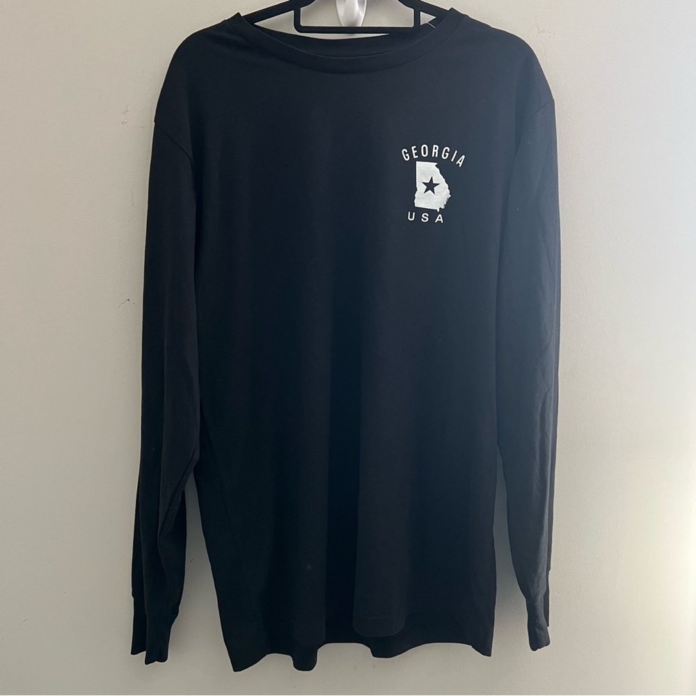 State of Mine Black Long Sleeve Tee with Crew Neck